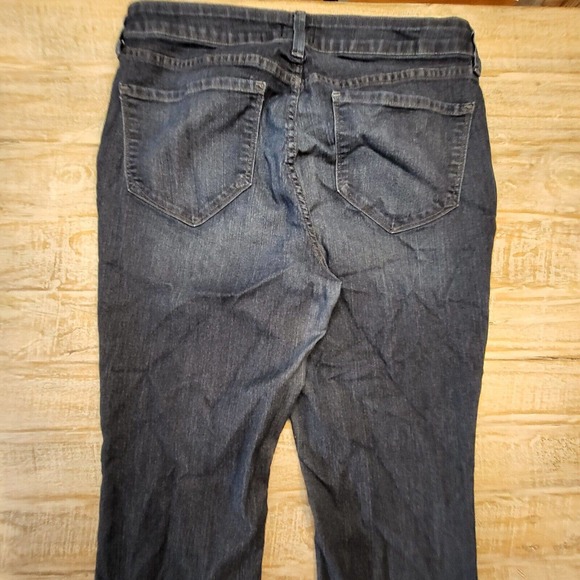 NYJD BILLIE MINI BOOTCUT JEANS SIZE 14W Dark Wash Lift Tuck Technology - Picture 10 of 12